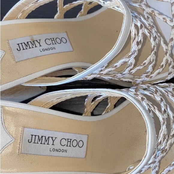 Jimmy Choo Platform Cork Slides Sandals 39.5 - Picture 4 of 7